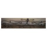 WROUGHT IRON PLATE RACK 45 INCH