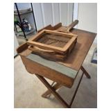 ANTIQUE FOLDING CHILDS SHOOL DESK