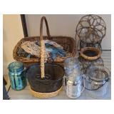 FRUIT JARS AND BASKETS