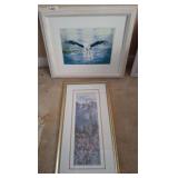 SEAGULL PRINT 24X20, SUMNER MOUNTAIN SIGNED AND