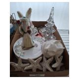 CHRISTMAS DECOR, STARFISH, RABBIT DECOR, SAUCERS