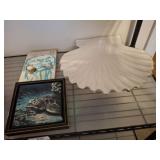 SEA LIFE PLAQUES, SEASHELL PLATTER