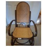 CANE BOTTOM AND BACK BENTWOOD ROCKER