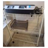 WIRE CART WITH PRINTER/SCANNER