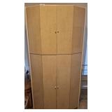 MID-CENTURY CABINET AND CONTENTS