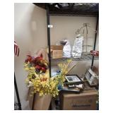 METAL RACK AND CONTENTS