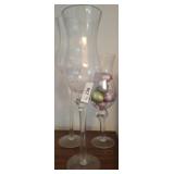 FOOTED GLASSES VASES / VOTIVE HOLDERS