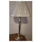 BRASS CANDLESTICK LAMP 28 INCH