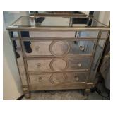 MIRRORED NIGHT STAND PAIR 32X18X35