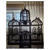 TRIPLE BIRD CAGE DECOR 26X32