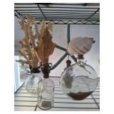 SHELL TOPPED DECORATIVE BOTTLES