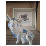 CERAMIC PIG FIGURINE, PRINT