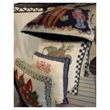 PILLOWS, NEEDLE POINT