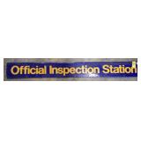OFFICIAL INSPECTION STATION DOUBLE SIDED SIGN