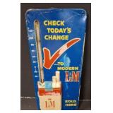 LM CIGARETTES THERMOMETER 5X14