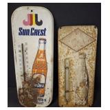 RC COLA AND SUNCREST VINTAGE THERMOMETERS