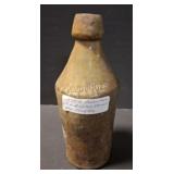 1850S FA BROOKS STONEWARE BEER CROCK