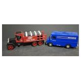 2 PC TRUE VALUE, NEWS DAY DIE CAST BANKS
