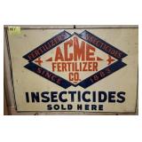 ACME FERTILIZER VINTAGE METAL SIGN