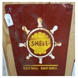 SHELL BOATWELL SIGN 15X22