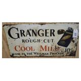GRANGER ROUGH CUT TOBACCO METAL SIGN