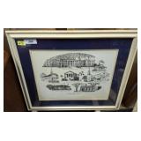 FRAMED RAY GOVUS 1991 CONWAY SC PRINT