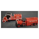 2 PC TEXACO DIE CAST BANKS