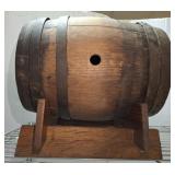 WOODEN PONY KEG WITH STAND