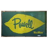 POWELL MAXIMISER FERTILIZER SIGN METAL VINTAGE