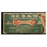 VINTAGE KLEANBORE 32S&W AMMO PARTIAL