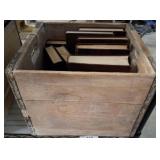VINTAGE COBLE DAIRY CRATE WITH BOOKS