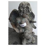 BRONZE CHERUB STATUE