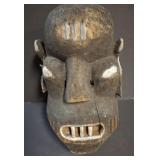 CARVED TRIBAL MASK 20X14X12