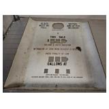 ANTIQUE PORCELAIN ENAMEL MARTIN AND SCHWARTZ PUMP