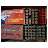 2 PARTIAL BOXES 44 REM MAG AMMO SOME SPENT