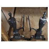 VINTAGE CAST FIRE DOGS