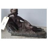BRONZE PAULINE BONAPARTE RECLINING STATUE