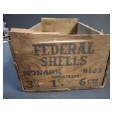 WOODEN FEDERAL SHELL CRATE