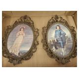 LITTLE BOY BLUE AND GIRL FRAMED 8IN