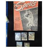 VINTAGE SPORTS MAGAZINE AND CARDS