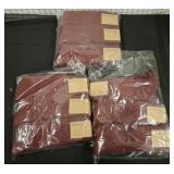 3 PACKS OF COOPER & JIN SOCKS SOLID BURGUNDY