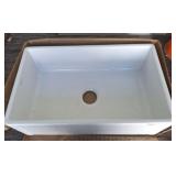 SINKOLOGY PORCELAIN SINGLE BASIN FARM SINK 30 IN