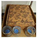 FLEUR DE LIS THEMED ROCKS GLASSES