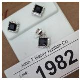 EARRINGS AND CHARM MARKED 925