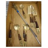 VINTAGE SIAM GOLD TONE FLATWARE