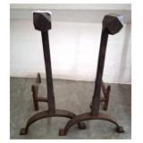 PR IRON FIREDOGS/ANDIRONS