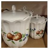 CERAMIC APPLE CANISTERS SET