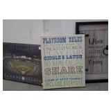 3 PC WALL ART-YANKEE STADIUM, QUOTES