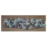 COLORED GLASS BEADED BRACELET BY ADRIENNE