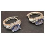 925 EARRINGS WITH REAL STONE